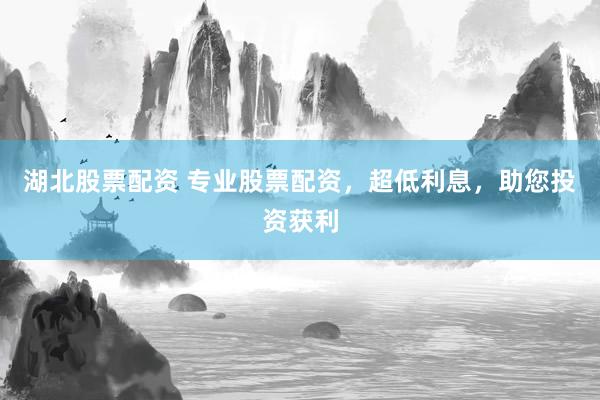 湖北股票配资 专业股票配资，超低利息，助您投资获利