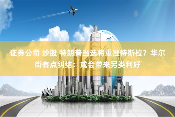 证券公司 炒股 特朗普当选将重挫特斯拉？华尔街有点纠结：或会带来另类利好